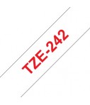 Ruban Ptouch TZE242 Ruban 18 mm Red / Blanc