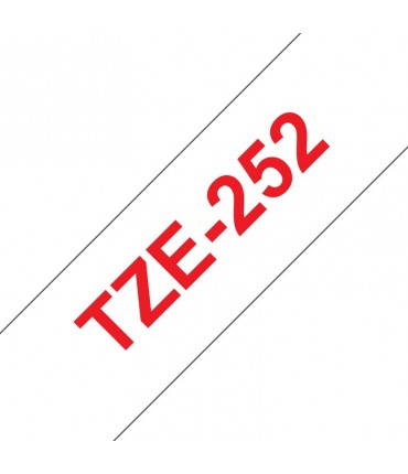 Ruban Ptouch TZE252 Ruban Red / Blanc 24 mm