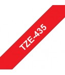 Ruban Ptouch TZE435 Ruban 12mm Blanc / rouge