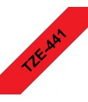 Ruban Ptouch TZE441 Ruban noir sur Red 18 mm