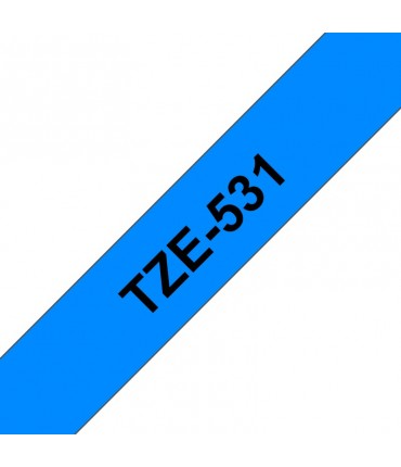 Ruban Ptouch TZE531 Ruban noir sur Bleu 12mm