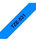 Ruban Ptouch TZE 531 Ruban noir sur Bleu 12mm