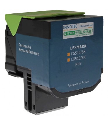Toner compatible Lexmark CS510 noir très grande capacité