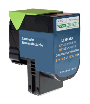 Toner compatible Lexmark CS510 magenta très grande capacité