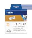 Rouleau d'étiquettes DK-11208 Noir sur blanc - 38 x 90 mm